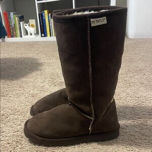 Rebels Dark Brown Cozy Boots